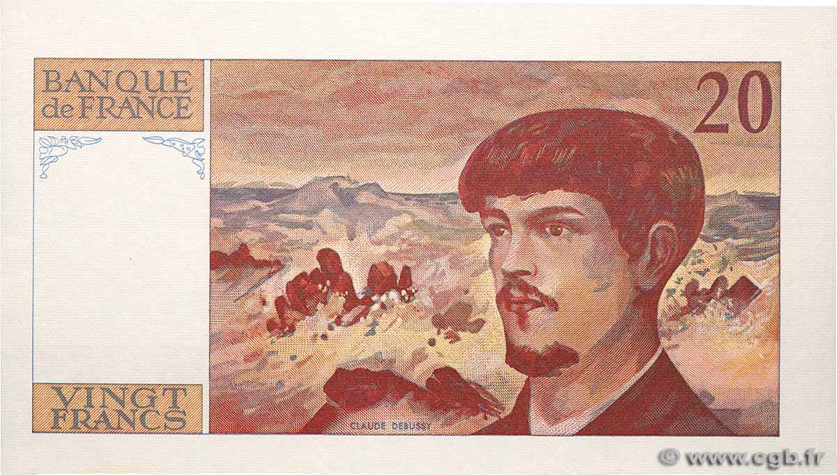 20 Francs DEBUSSY Épreuve FRANKREICH  1980 F.66.00E fST