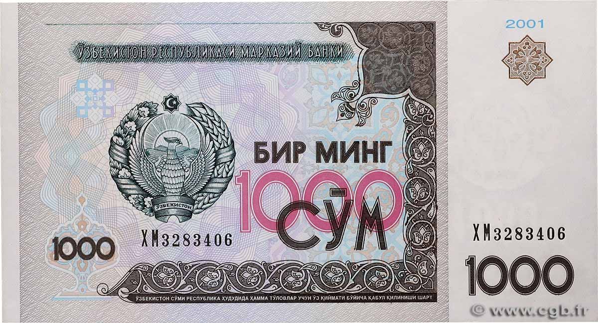1000 Sum OUZBEKISTAN  2001 P.82 NEUF