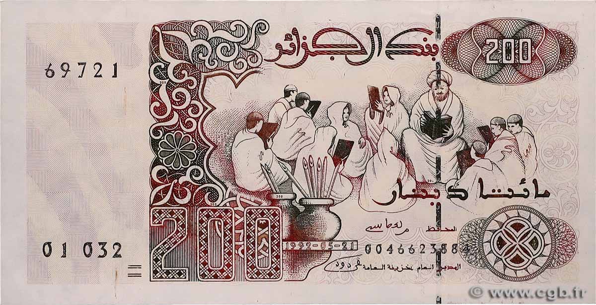 200 Dinars ALGERIA  1992 P.138 XF+