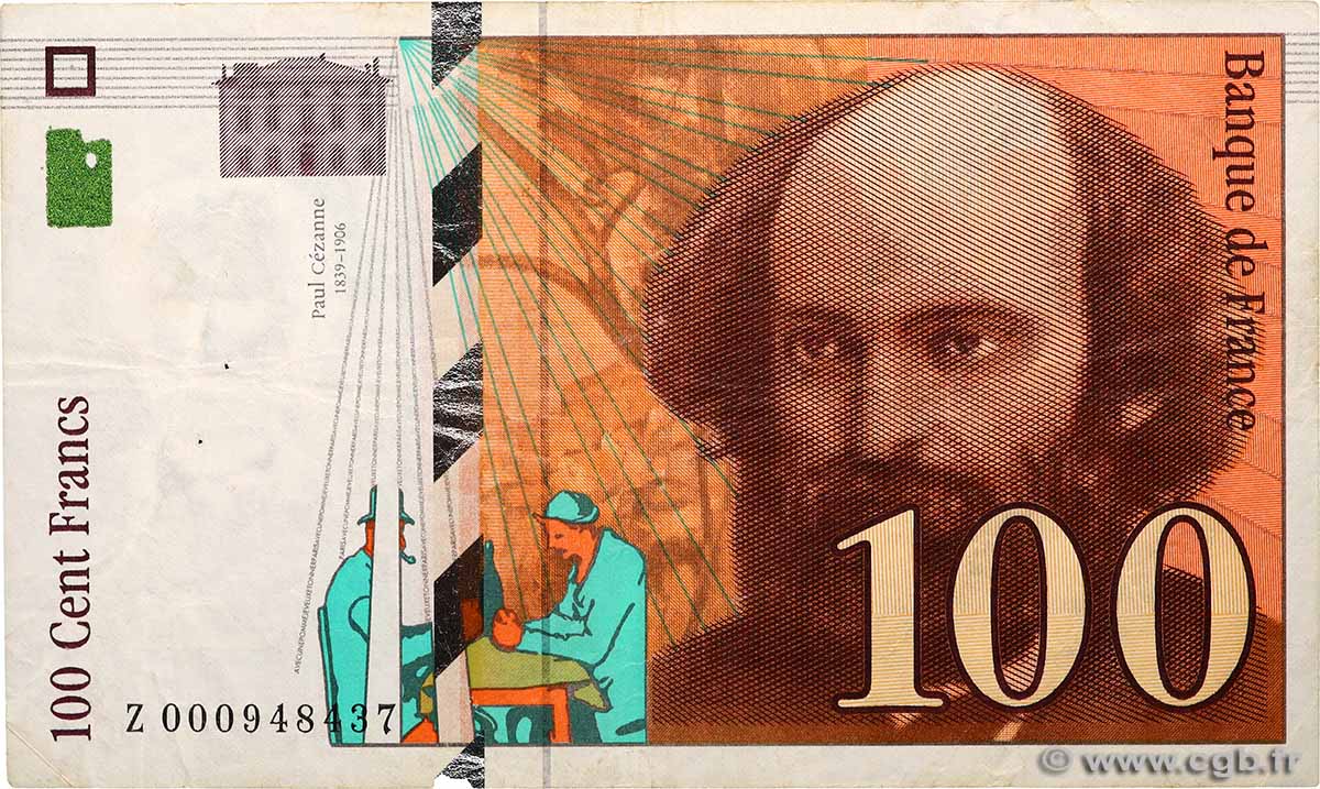 100 Francs CÉZANNE FRANCE  1997 F.74.01 F