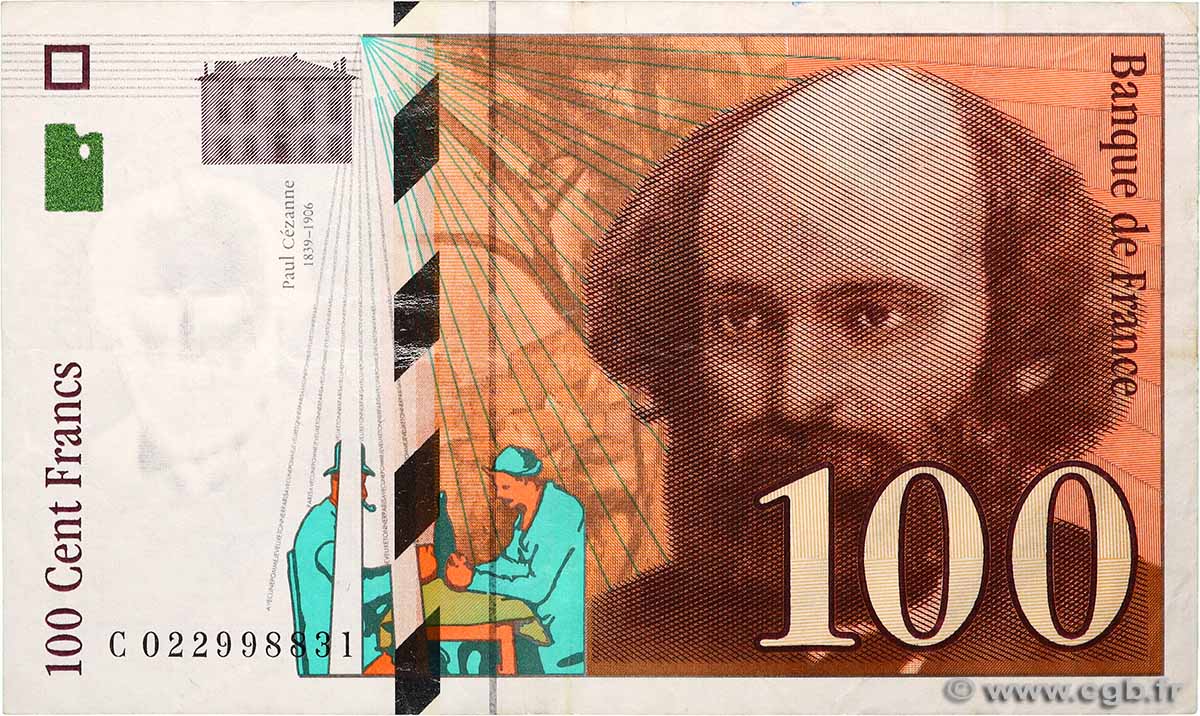 100 Francs CÉZANNE FRANCE  1997 F.74.01 F+