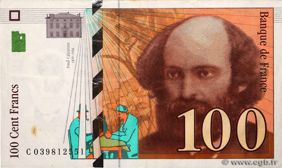 100 Francs CÉZANNE FRANCE  1997 F.74.01 TTB