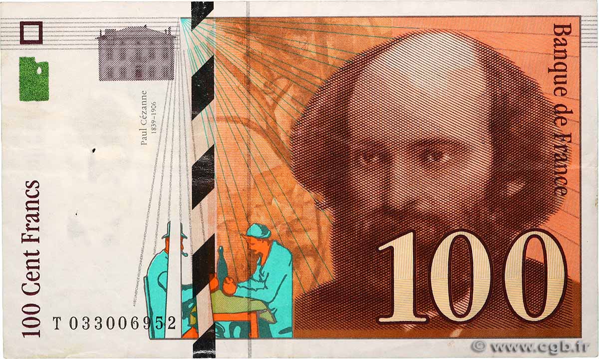 100 Francs CÉZANNE FRANCE  1997 F.74.01 TB+