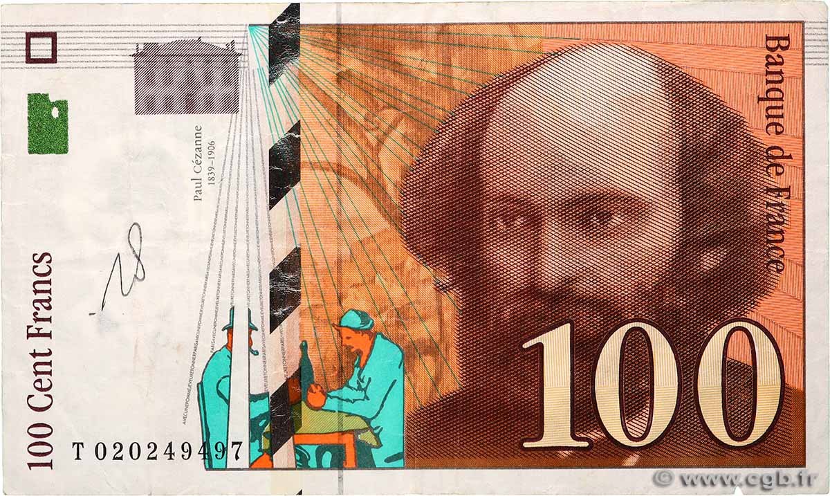 100 Francs CÉZANNE FRANCE  1997 F.74.01 F