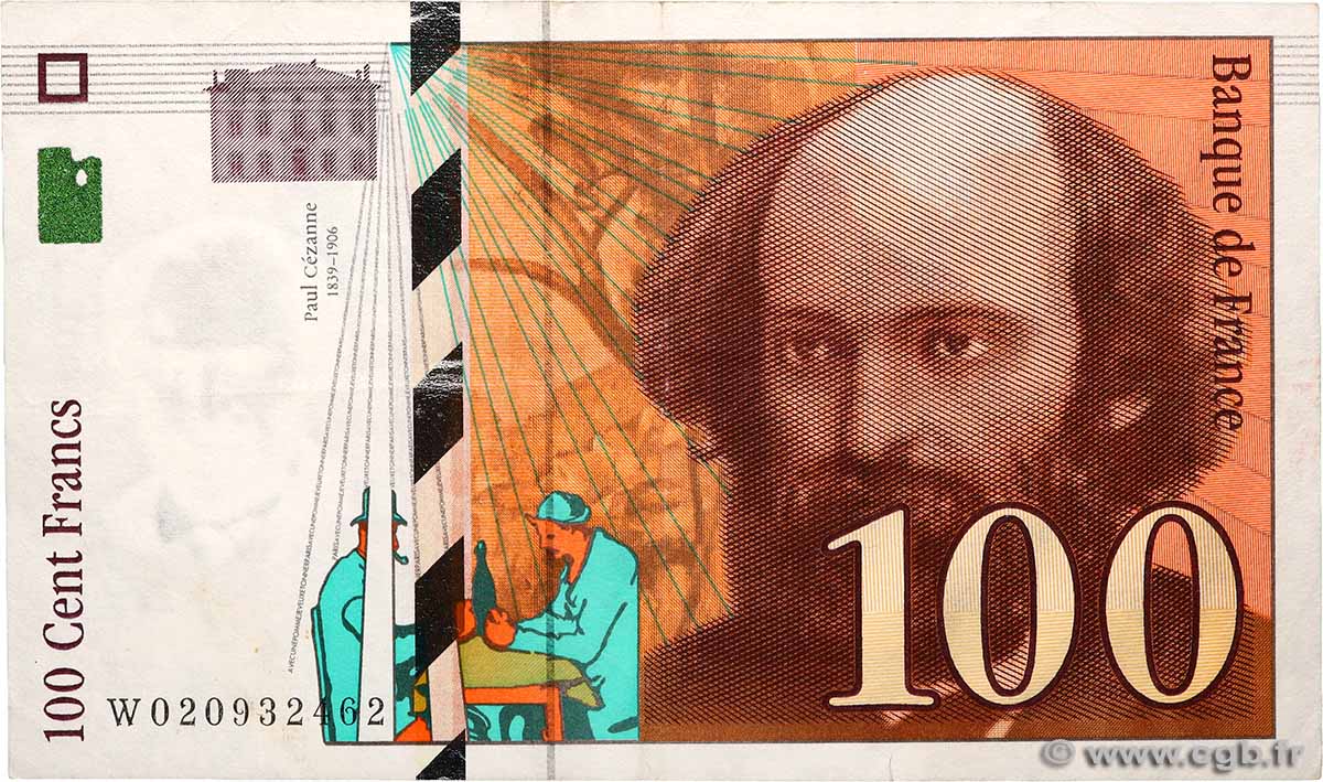 100 Francs CÉZANNE FRANCE  1997 F.74.01 TB