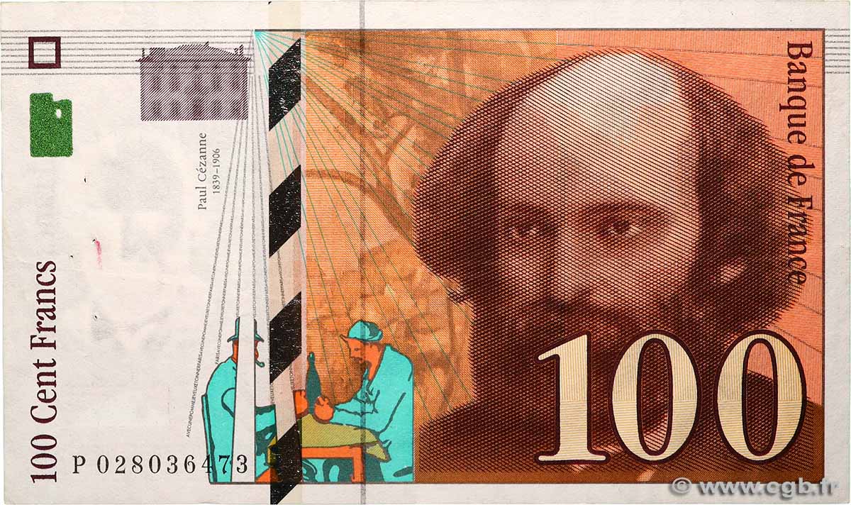 100 Francs CÉZANNE FRANCE  1997 F.74.01 TB+