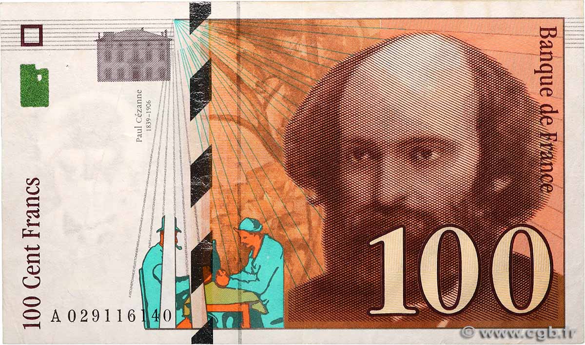 100 Francs CÉZANNE FRANCE  1997 F.74.01 F+