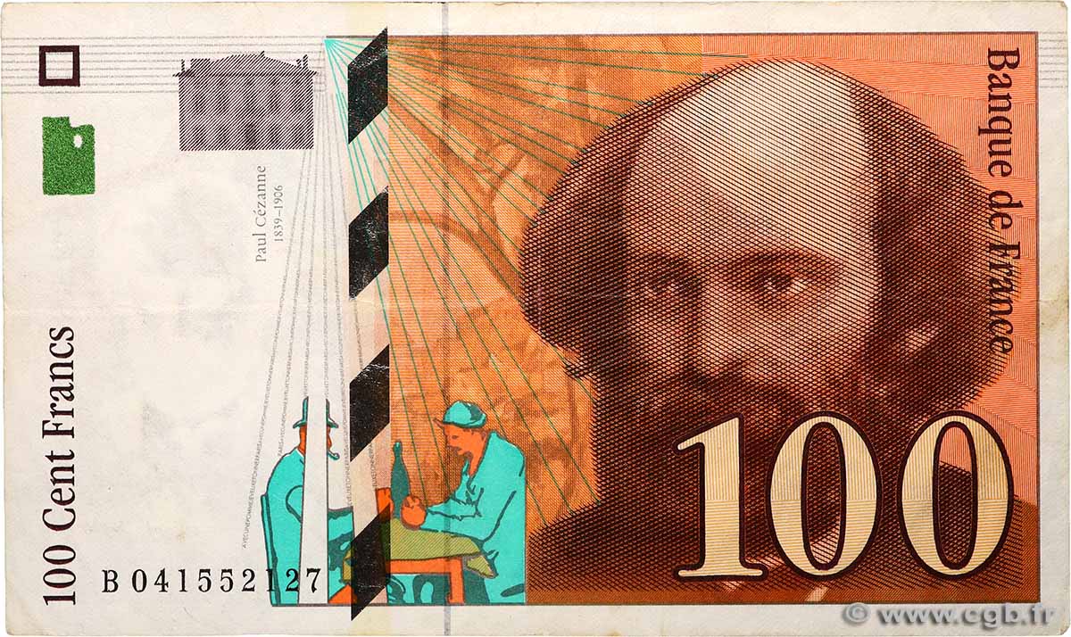 100 Francs CÉZANNE FRANCE  1998 F.74.02 TB+