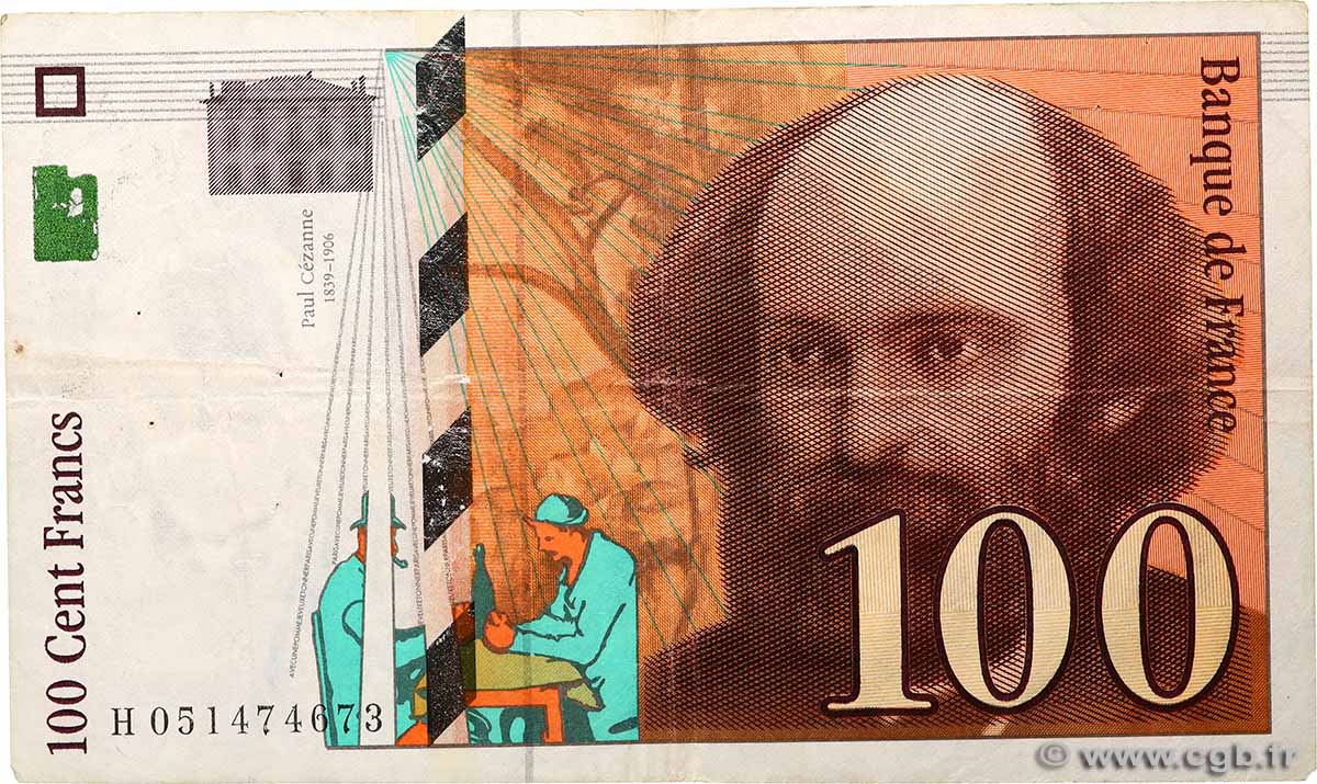 100 Francs CÉZANNE FRANCE  1998 F.74.02 F