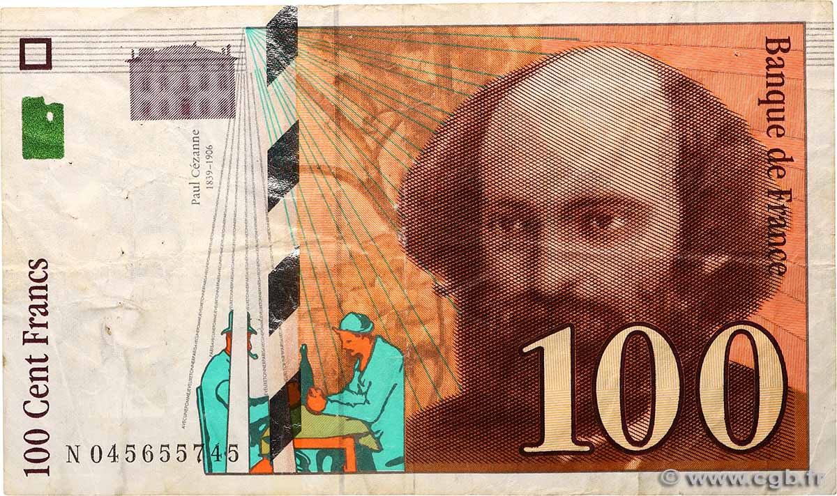 100 Francs CÉZANNE FRANCE  1998 F.74.02 F