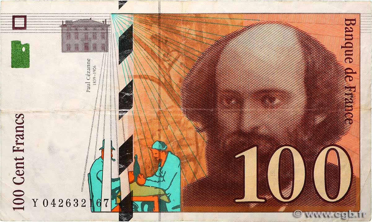 100 Francs CÉZANNE FRANCE  1998 F.74.02 F