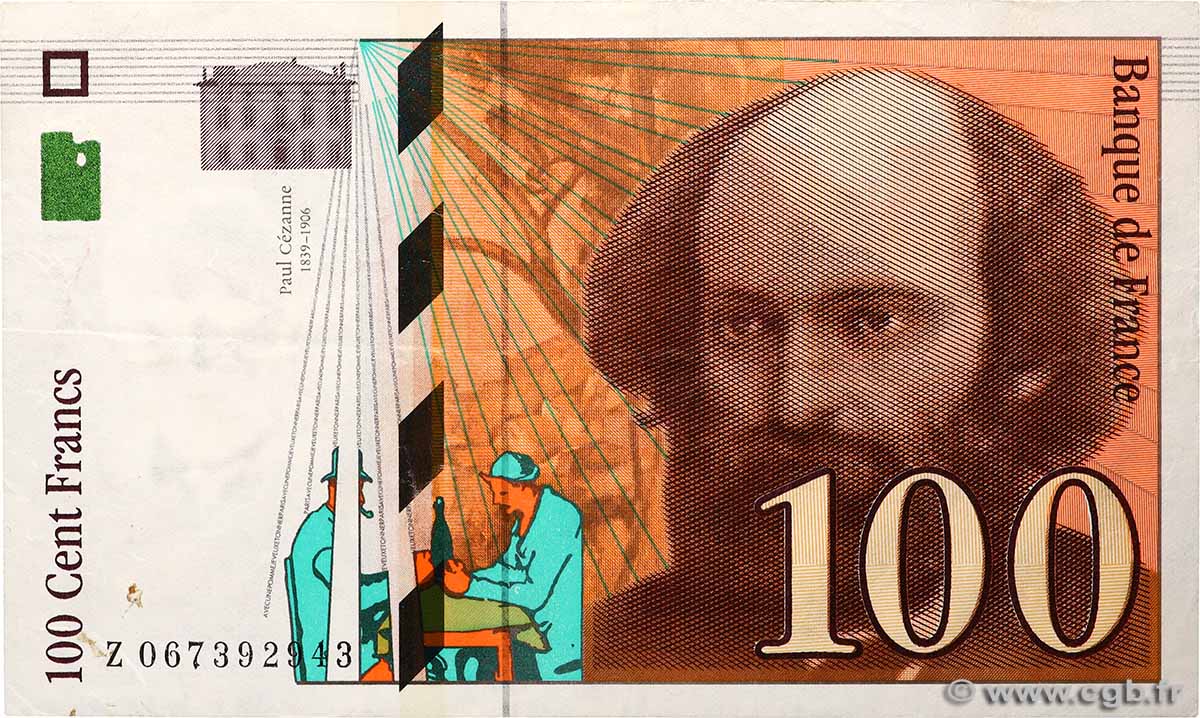 100 Francs CÉZANNE FRANCE  1998 F.74.02 F+