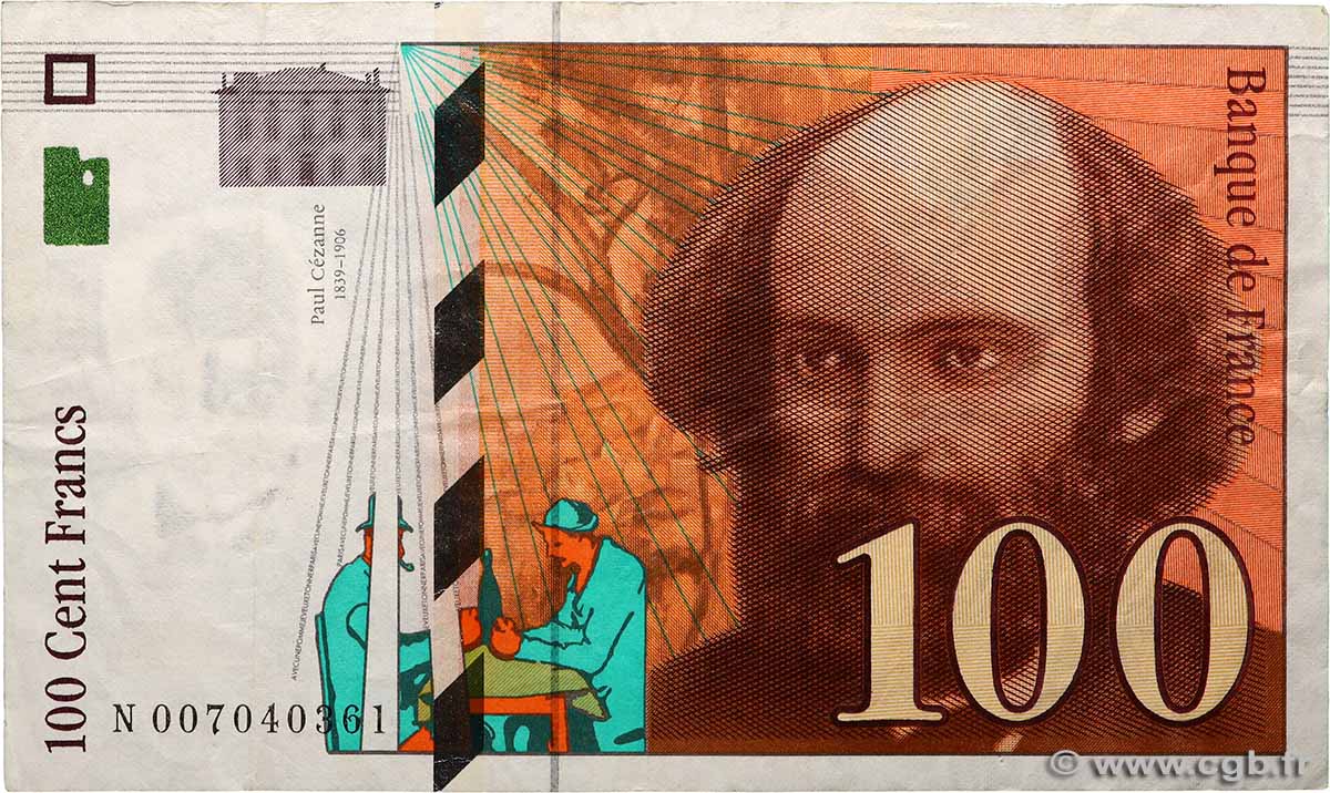 100 Francs CÉZANNE FRANCE  1997 F.74.01 TB