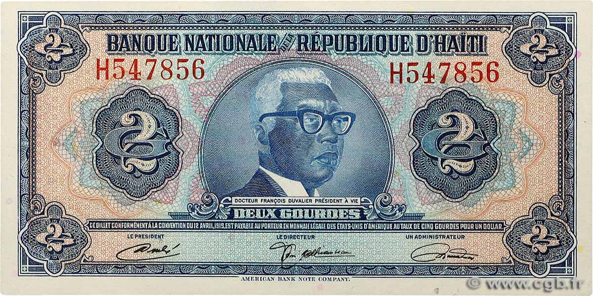 2 Gourdes HAÏTI  1973 P.211 FDC