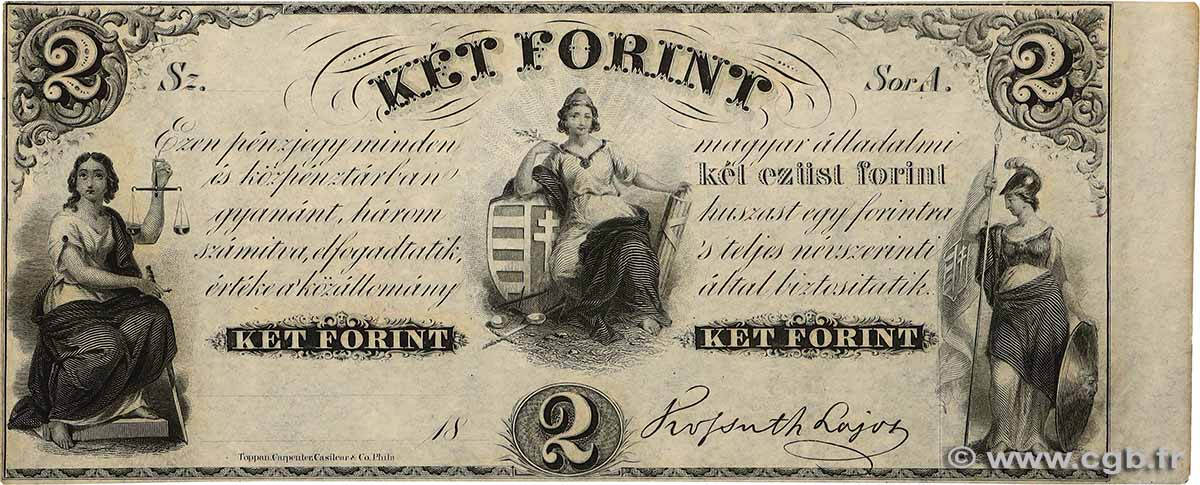 2 Forint HONGRIE  1852 PS.142r1 SPL+