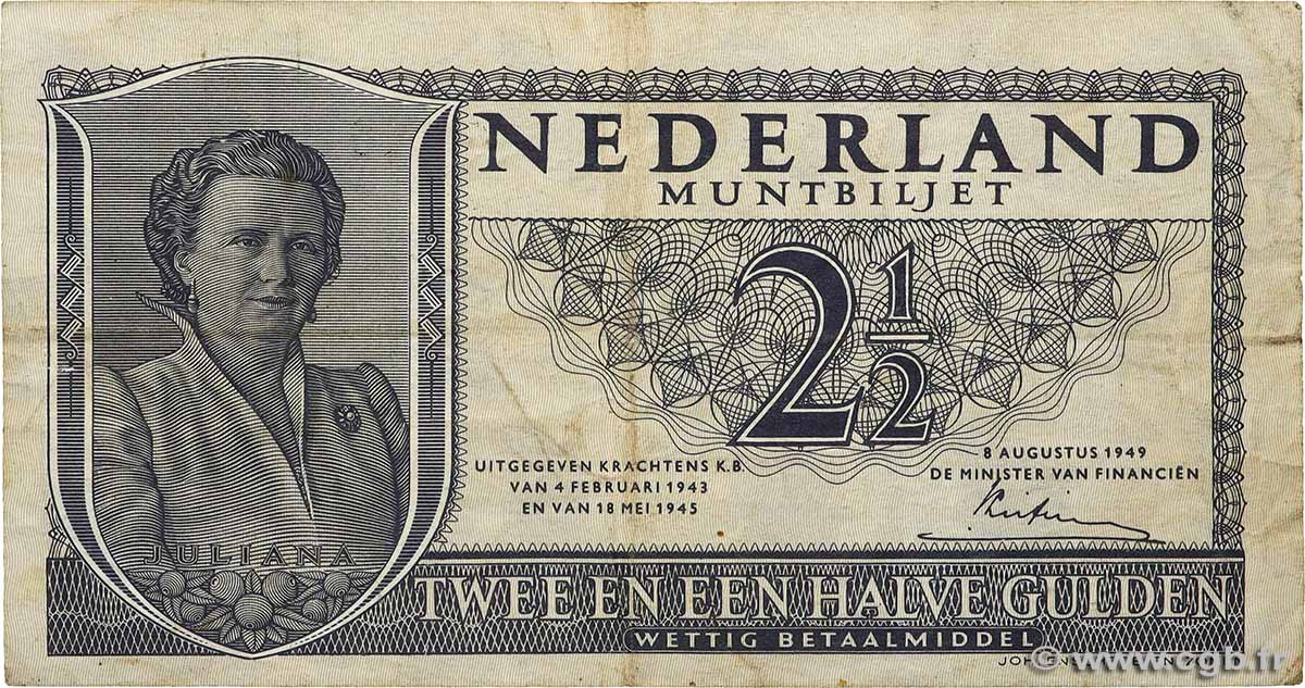 2,5 Gulden PAYS-BAS  1949 P.073 TB+