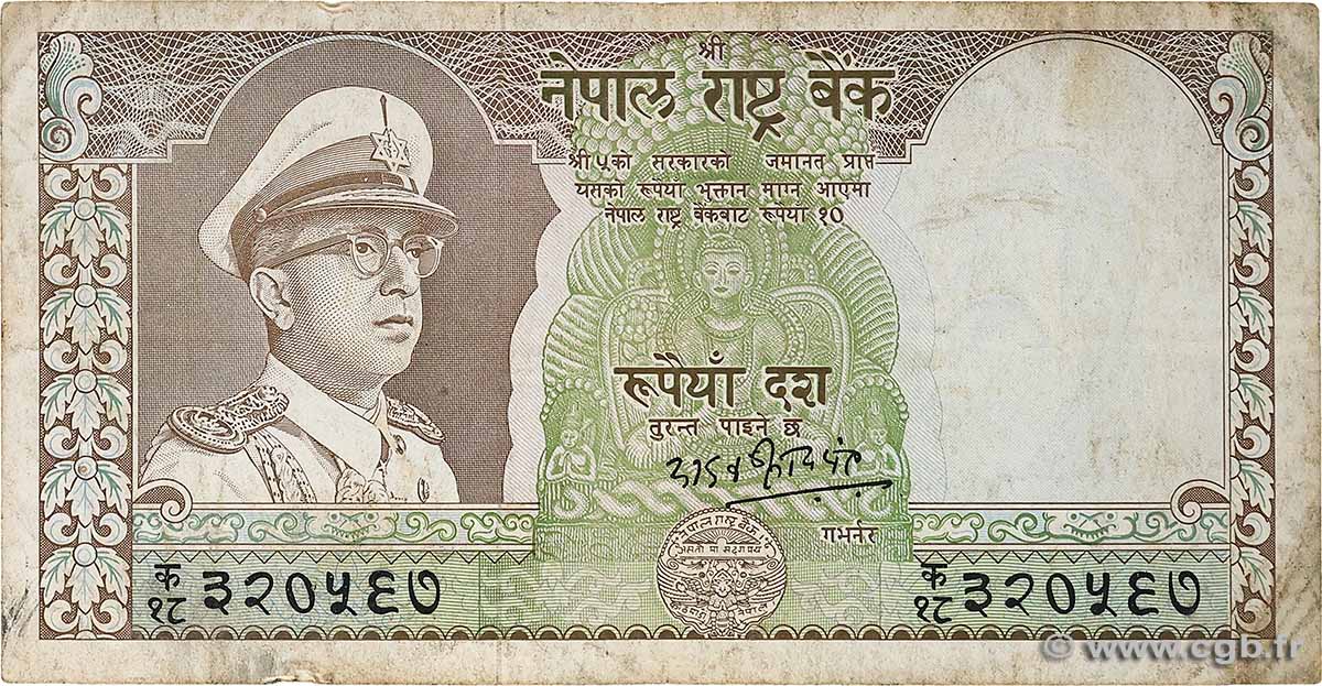 10 Rupees NEPAL  1972 P.18 fS