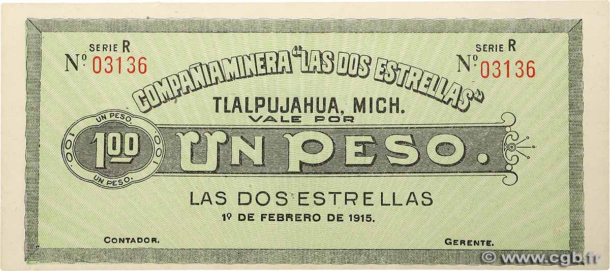 1 Peso MEXICO  1915 PS.--- UNC-
