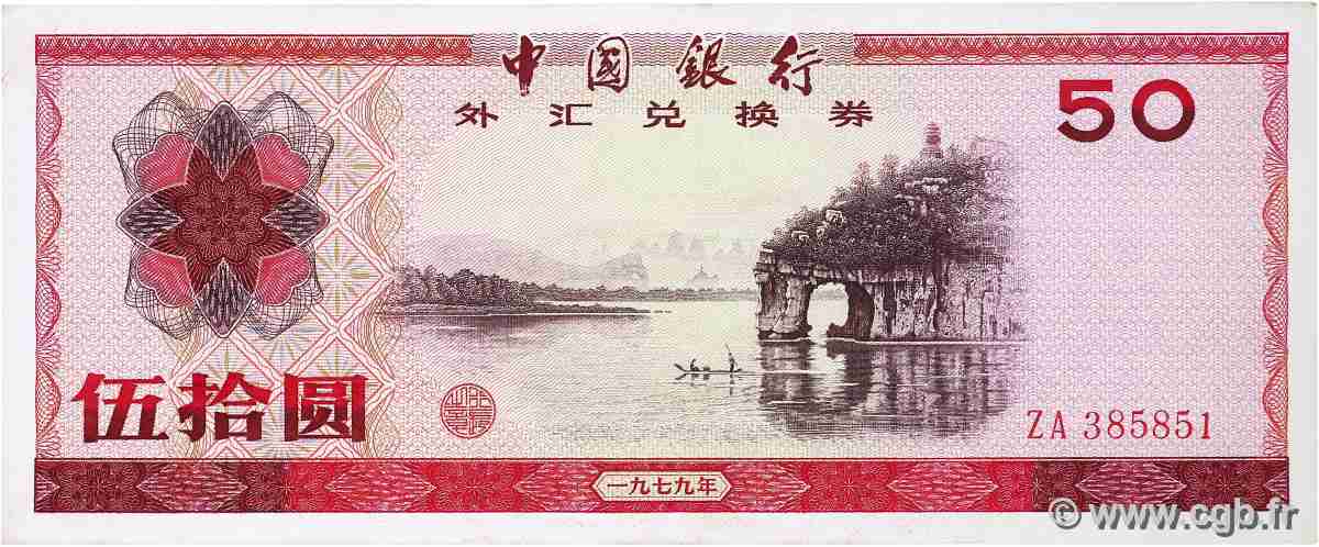 50 Yuan CHINA  1979 P.FX6 VZ+