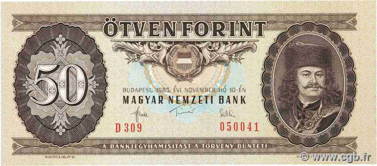 50 Forint UNGARN  1983 P.170f VZ+