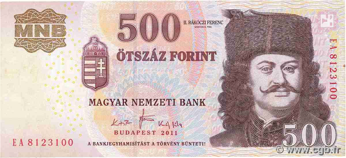 500 Forint UNGARN  2011 P.196d fSS