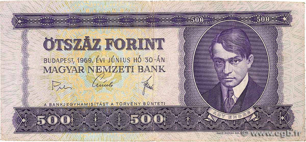 500 Forint UNGARN  1969 P.172a S