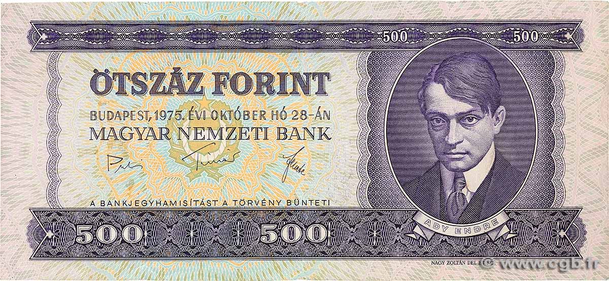 500 Forint UNGARN  1975 P.172b S