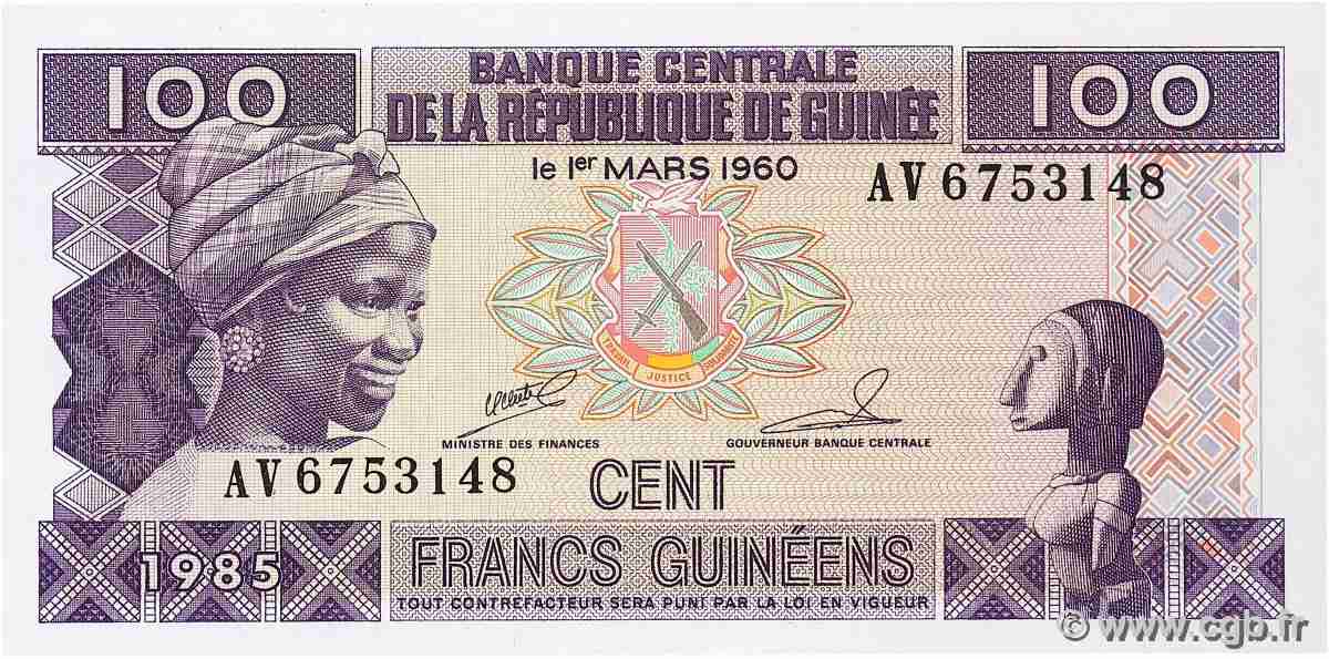 100 Francs Guinéens GUINEA  1985 P.30a ST