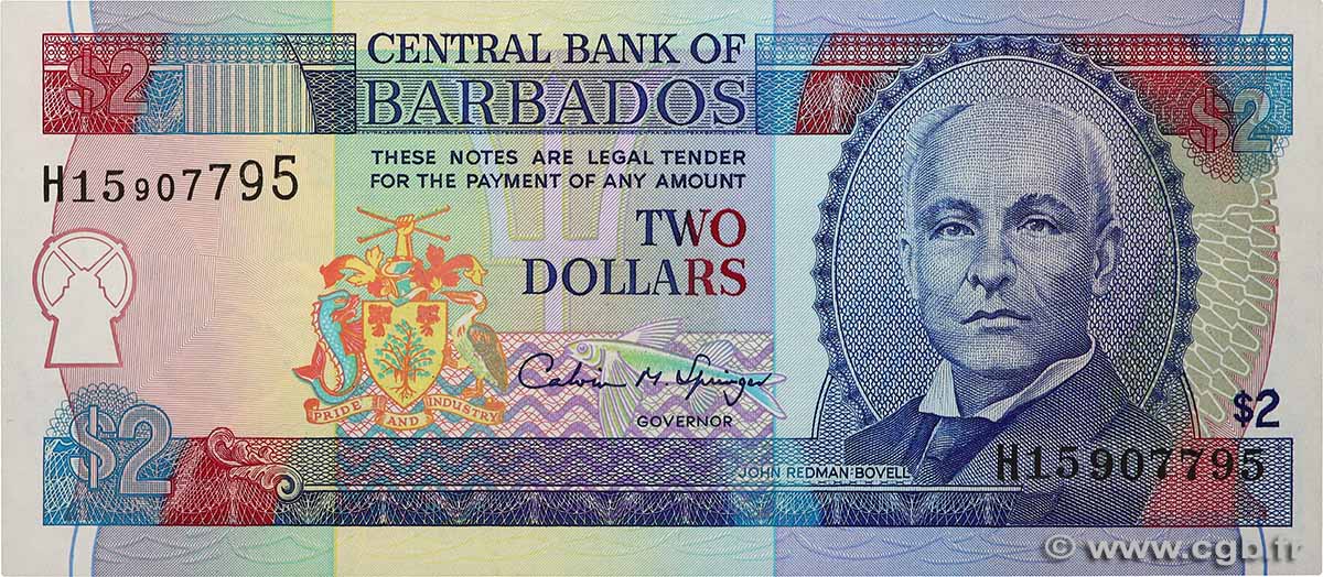2 Dollars BARBADOS  1995 P.46 FDC