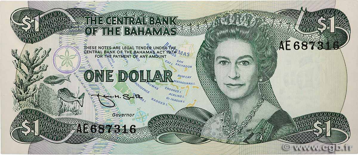 1 Dollar BAHAMAS  1984 P.43b q.FDC