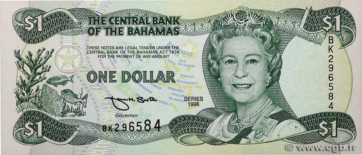 1 Dollar BAHAMAS  1996 P.57 UNC