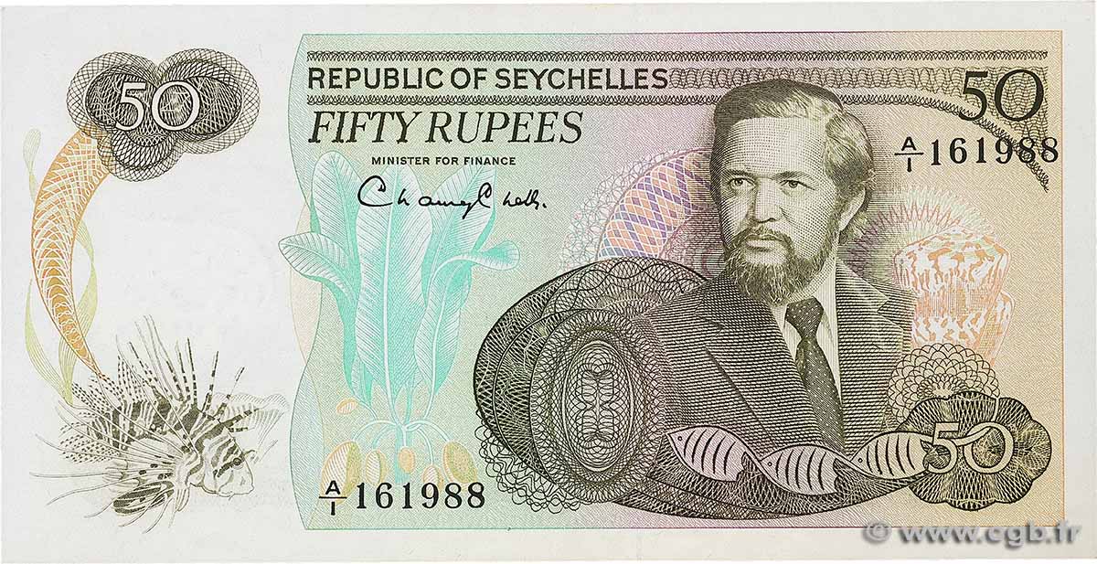 50 Rupees SEYCHELLES  1977 P.21a TTB+