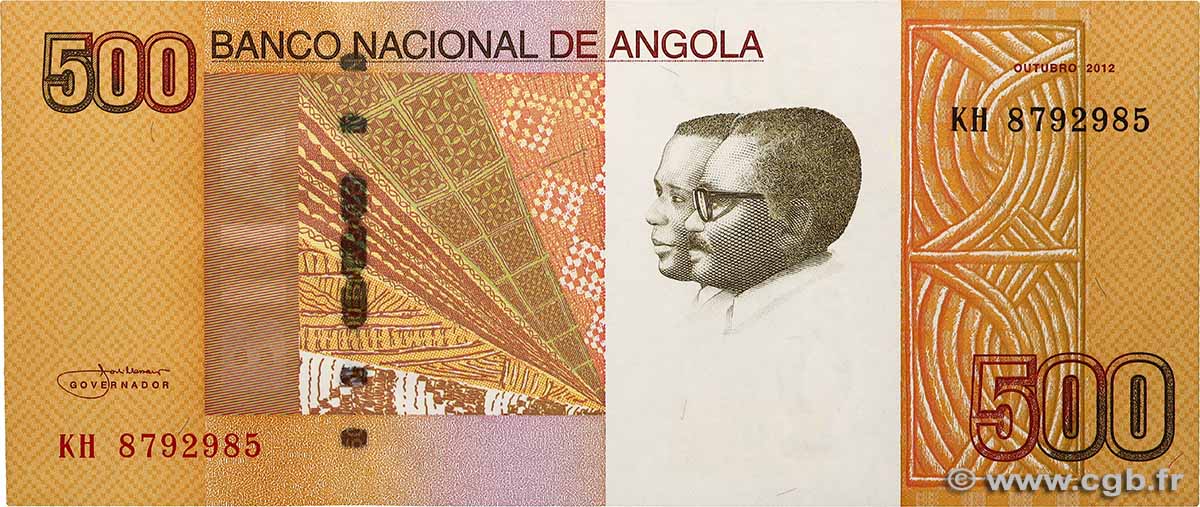 500 Kwanzas ANGOLA  2012 P.155 NEUF