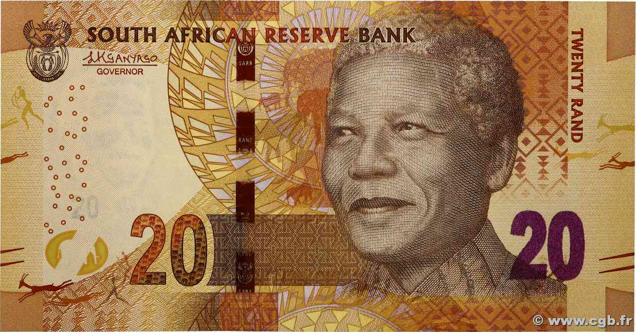 20 Rand SUDAFRICA  2013 P.139b FDC