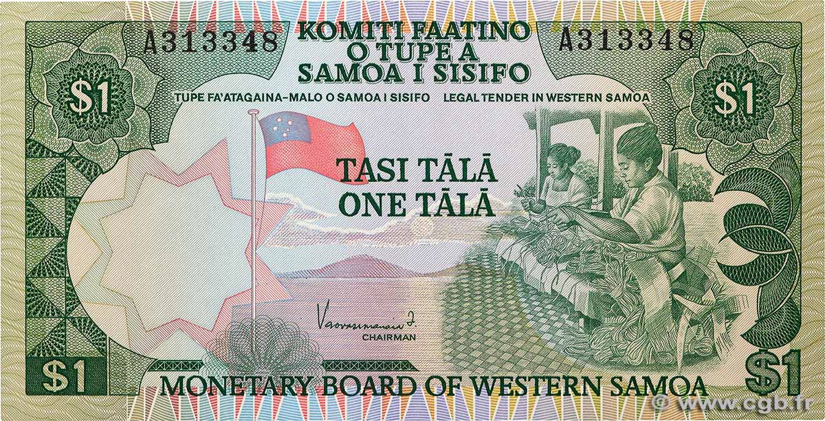 1 Tala SAMOA  1980 P.19 UNC
