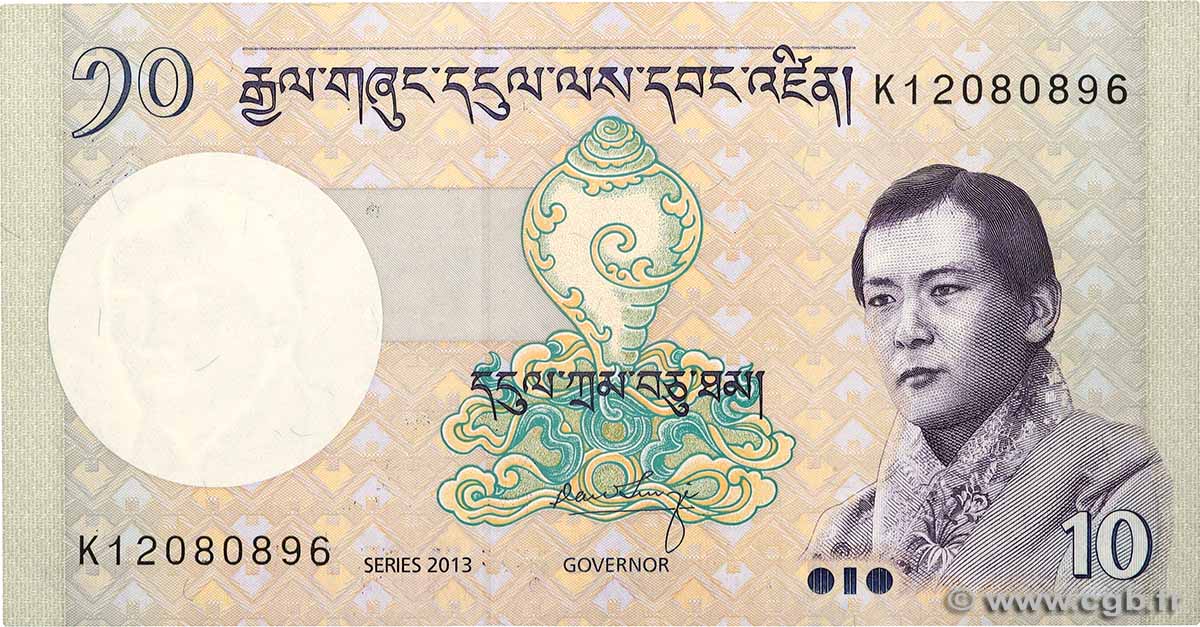 10 Ngultrum BHUTAN  2013 P.29b UNC