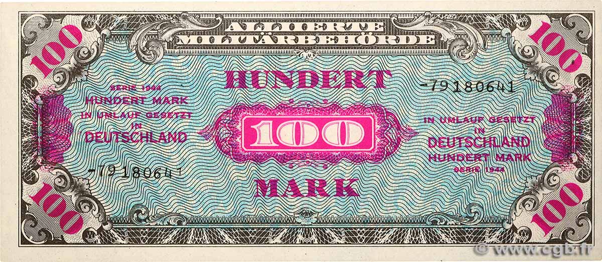 100 Mark ALLEMAGNE  1944 P.197d pr.NEUF