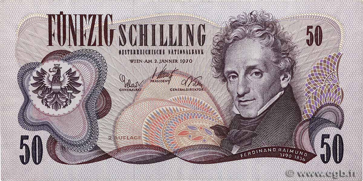 50 Schilling AUSTRIA  1970 P.143 VF