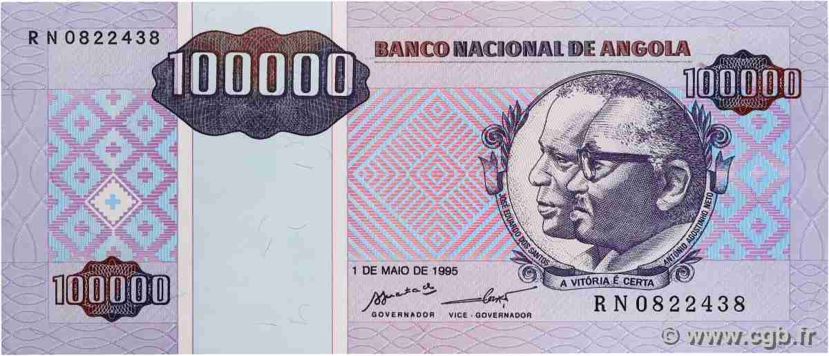 100000 Kwanzas Reajustados ANGOLA  1995 P.139 ST