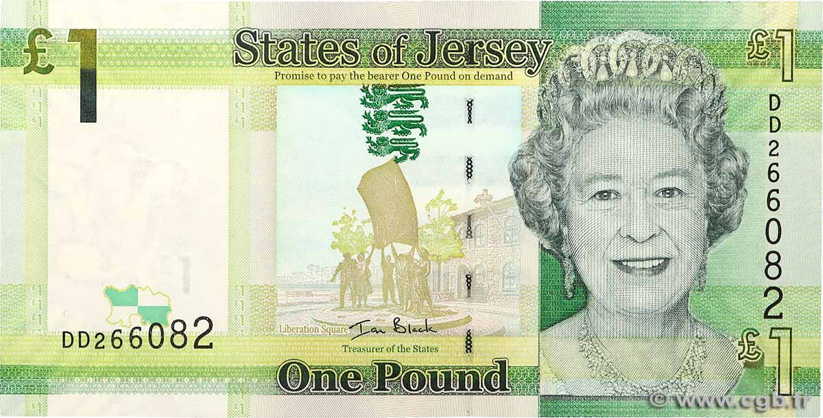 1 Pound JERSEY  2010 P.32a UNC-