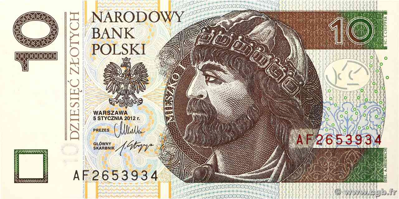 10 Zlotych POLOGNE  2012 P.183 pr.NEUF