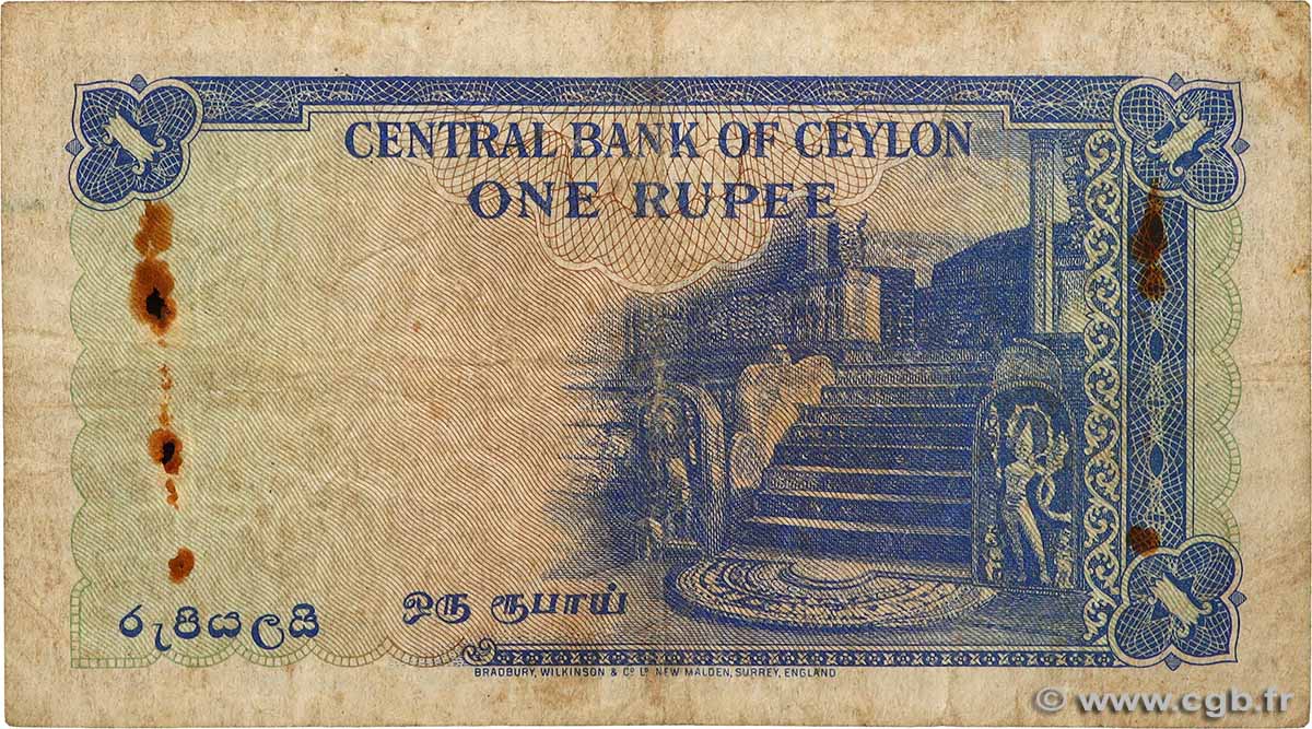 1 Rupee CEYLON 1952 P.049 569369 Banknotes