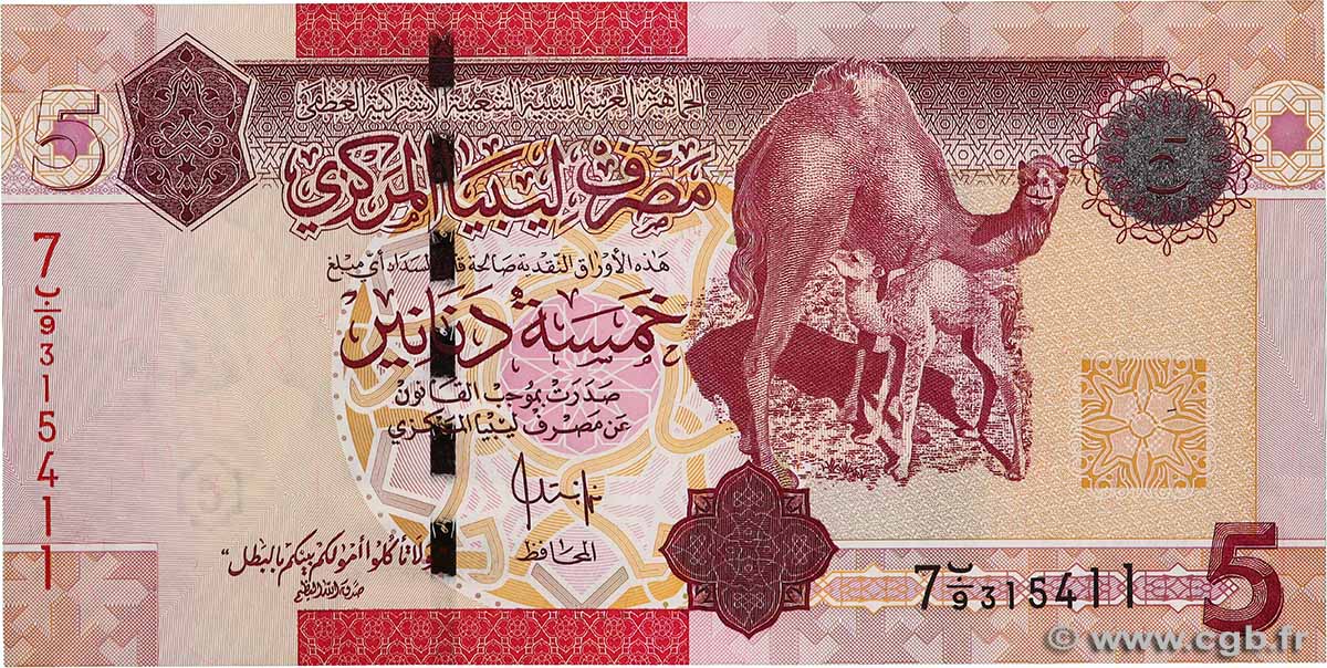 5 Dinars LIBIA  2009 P.72 FDC