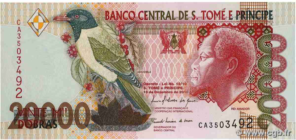 20000 Dobras SAO TOMÉ UND PRINCIPE  2010 P.67d ST