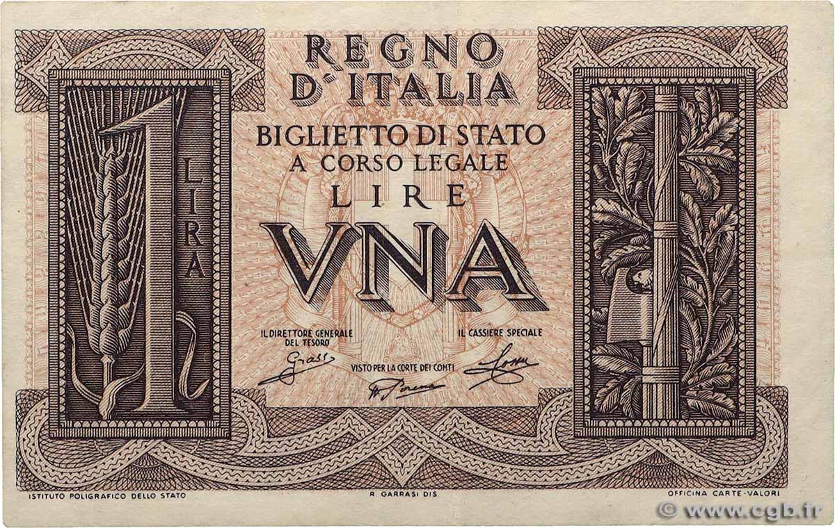 1 Lire ITALIE  1939 P.026 SUP