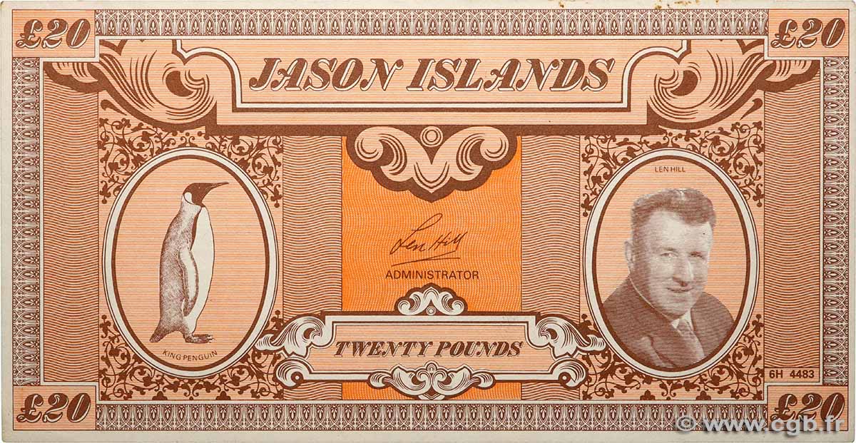 20 Pounds JASON ISLANDS  1978  AU