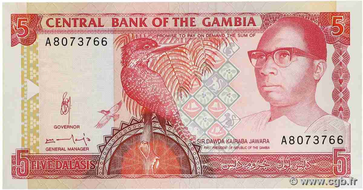 5 Dalasis GAMBIA  1991 P.12b ST