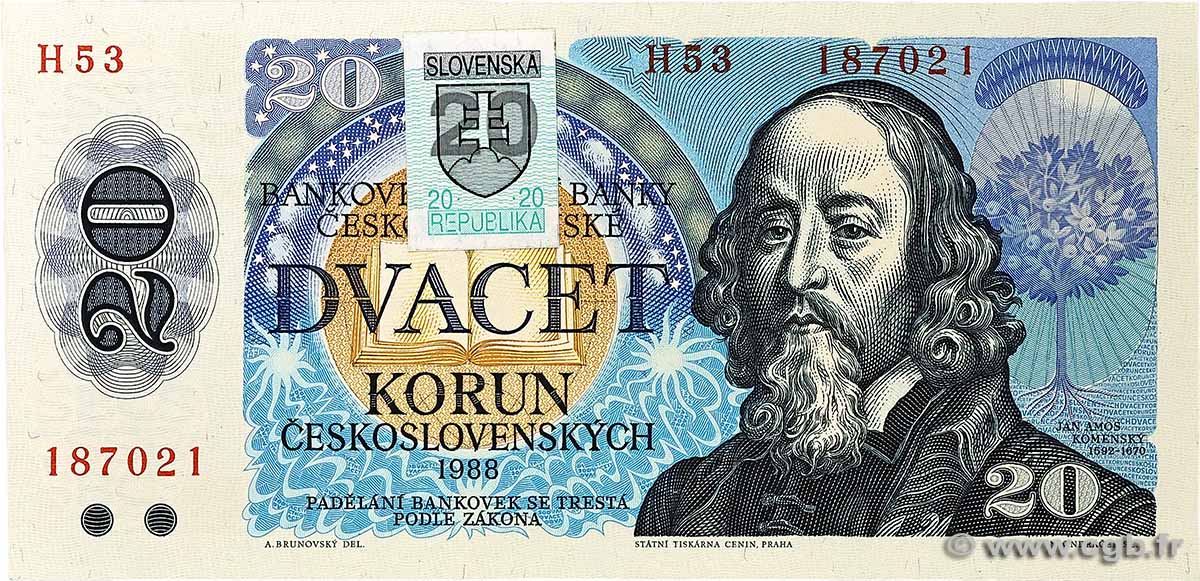 20 Korun SLOVAQUIE  1993 P.15 NEUF