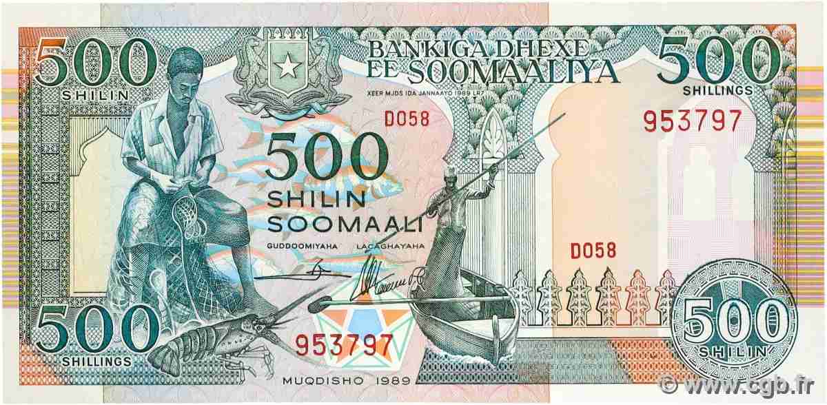500 Shilin SOMALIA  1989 P.36a ST