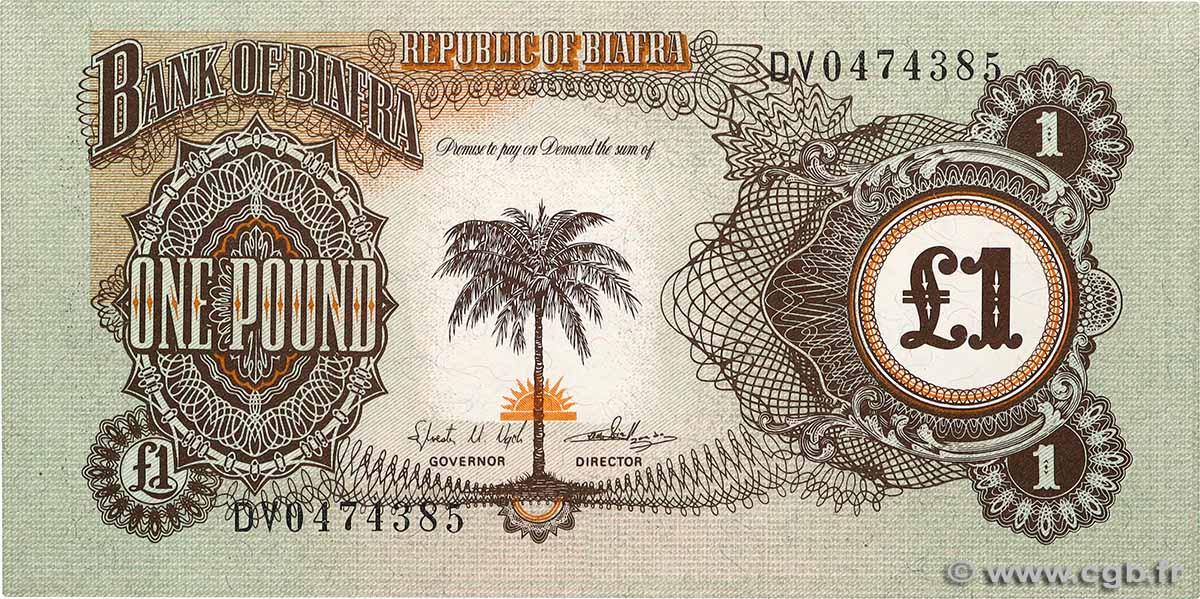 1 Pound BIAFRA  1968 P.05a NEUF